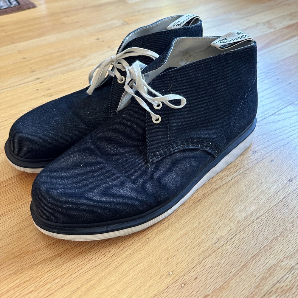 Dr Martens Nixon Boot - Dark Blue Denim - Size 12